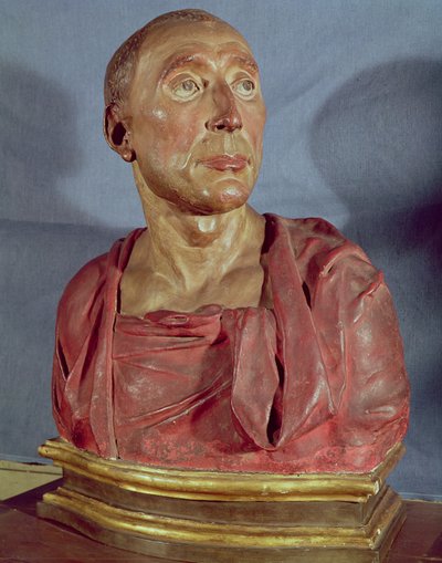 Portrait Bust of the Condottiere Niccolo da Uzzano (1359-1431) by Donatello